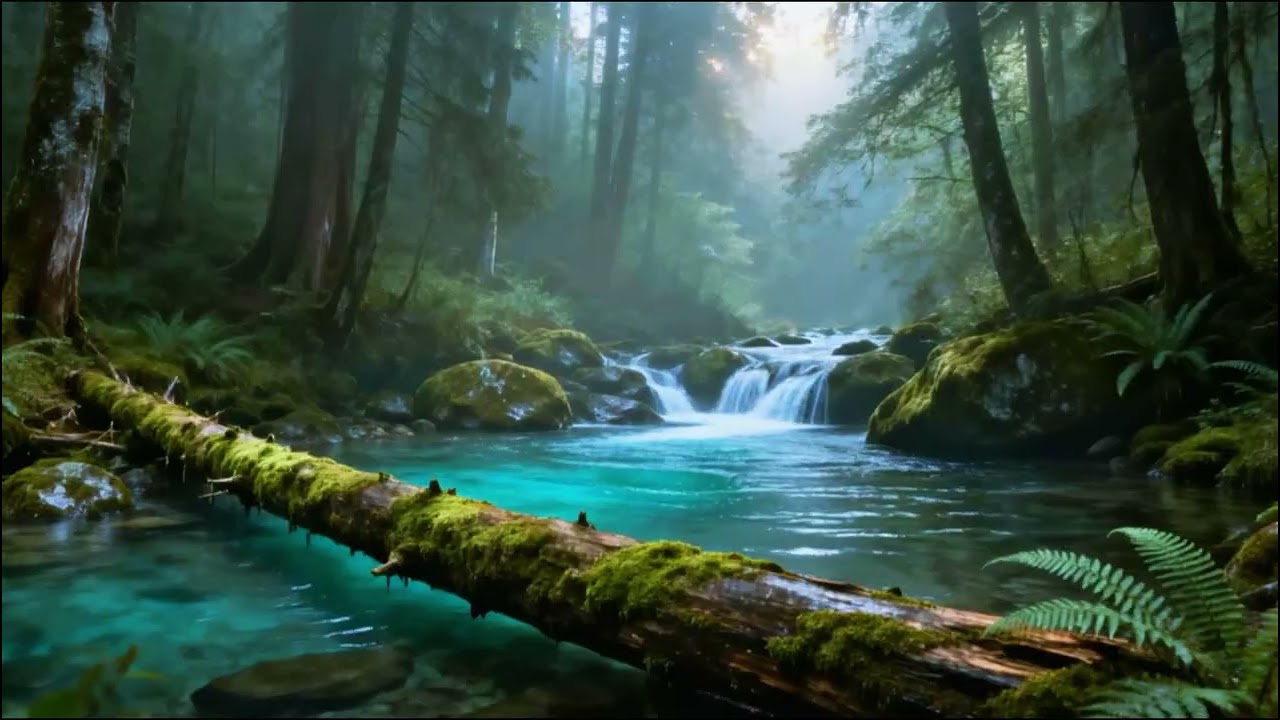 Gentle Forest River Ambience with Birds for Deep Sleep & Calm Relaxation | Nature ASMR