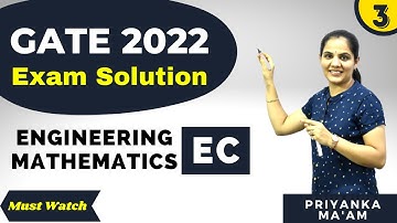 GATE 2022 - ECE I Engineering Mathematics Solution I Q -4 I By  Priyanka Sharma  Maa