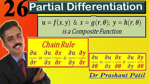 Chain Rule of Composite Functions || Partial Differentiation  || 18mat21 || Dr Prashant Patil