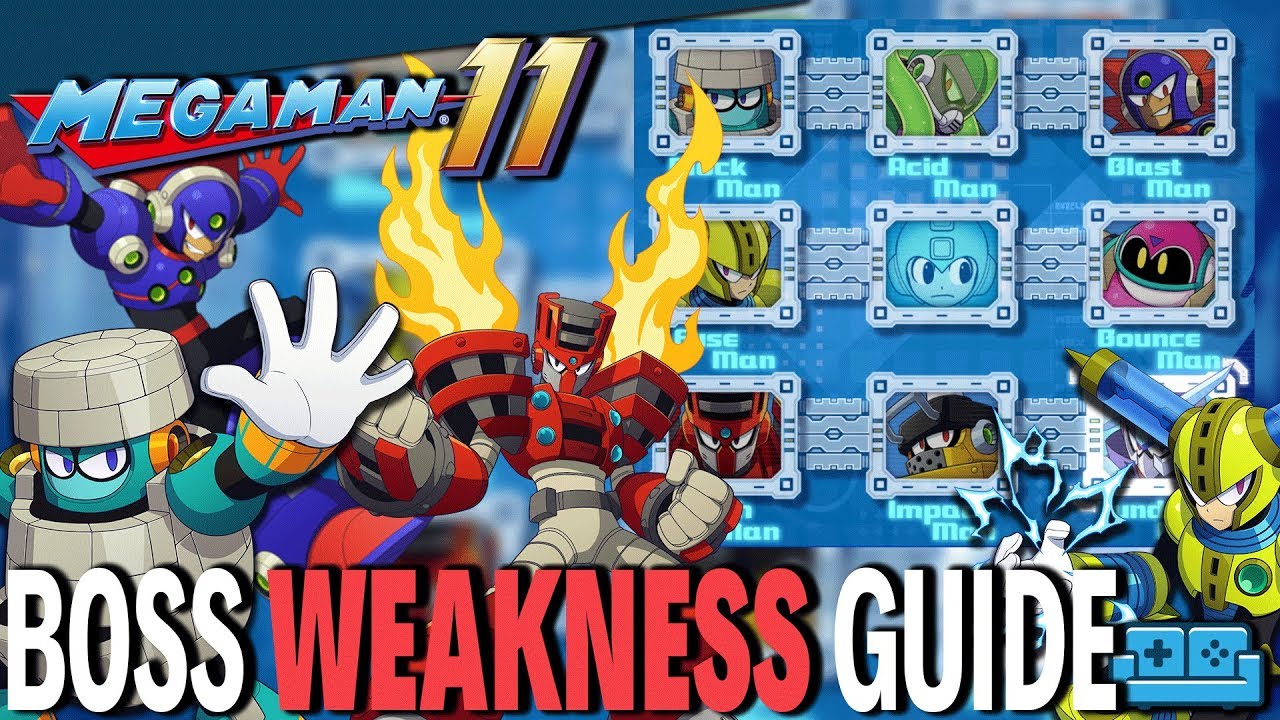 Mega Man 11 Weakness Chart