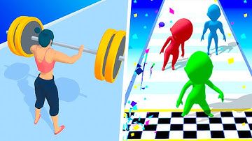 Weight Runner vs Wipeout Fun Run 3D - Gameplay Walkthrough Max Levels (Part 1)