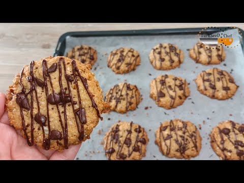 Knapperige chocoladekoekjes met muesli-koekjes Recept / gemaakt door kleine chef-koks❗️