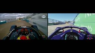 Formula E Comparison / Real Life vs rFactor 2 @Berlin E-Prix