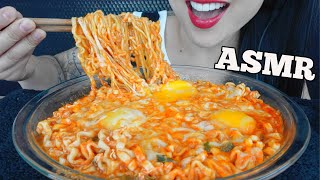 ASMR SPICY CHEESY NOODLES (SOFT CHEWY SOUNDS) NO CRUNCH NO TALKING | SAS-ASMR