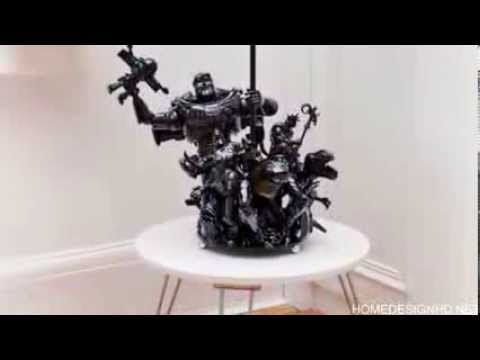 Vidéo: Figurines Reborn In Evil Robot Designs Lamps