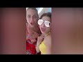 ريم البارودى بالمايوه على البحر بدون ميكاج مع منه جلال