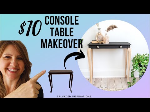 Painting An Outdated Console Table