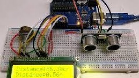 How to make a  distance measuring device with Lcd and Arduino