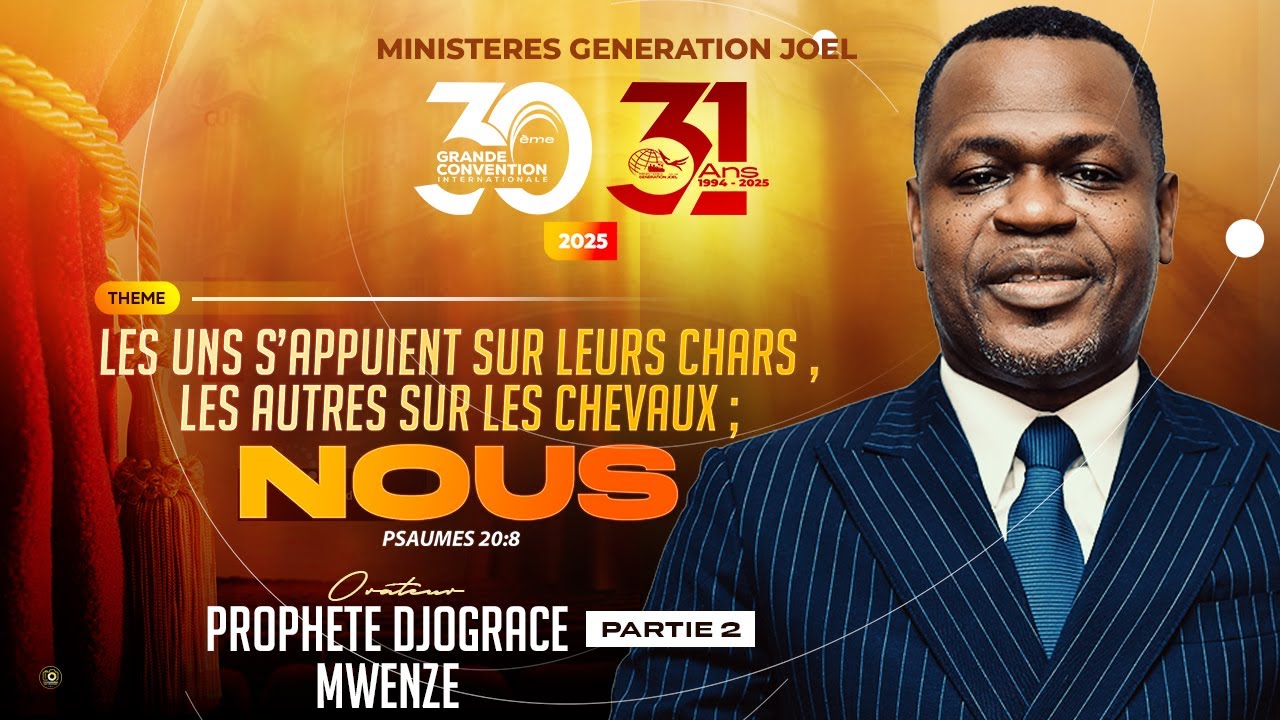 Deuxième intervention du #Prophete #Djo Grace Mwenze à la 30eme grande convention 2025