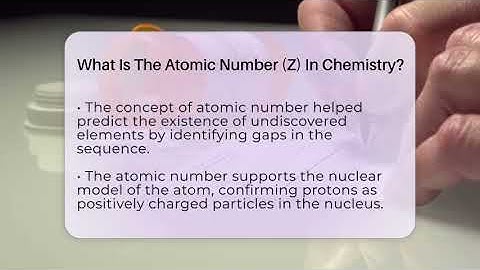 What Is The Atomic Number (Z) In Chemistry? - Science Through Time