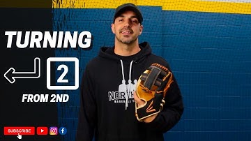 Double Play Footwork From 2nd Base - Baseball Fielding Tips