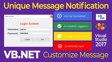 VB.Net Tutorial - How to Create a Custom and Unique Message Notification [Free Source Code]