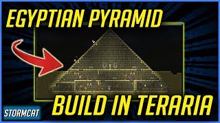 EGYPTIAN PYRAMID IN TERRARIA?! - PYRAMID BUILD IN TERRARIA - TERRARIA BUILDS