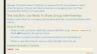 How to Retrieve Logged-In Users in a Django WebSocket Group Using Redis