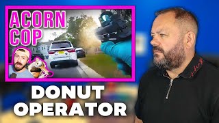 Acorn Scares Cop Into MAG DUMPING Handcuffed Suspect! #donutoperator | OFFICE BLOKES REACT!!