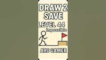 Draw 2 Save | Stickman Level 44 Impossible Save 😱🔥 | ARC GAMER #trending #Shorts