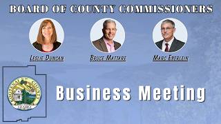 7/21/26 Board of County Commissioners: Business Meeting