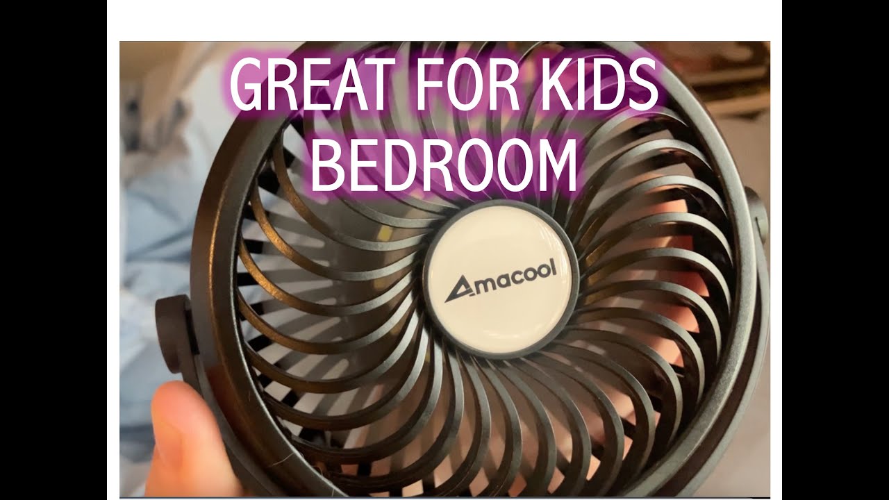 Rechargeable Stroller Fan with Flexible Tripod Clip: Great for use in kids' bedrooms