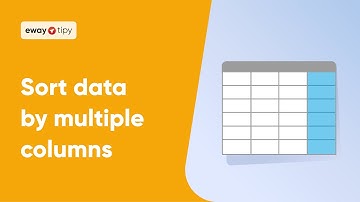How to Sort Data by Multiple Columns