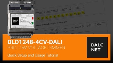 DLD1248-4CV-DALI: LED Dimmer RGBW Installation - Dalcnet