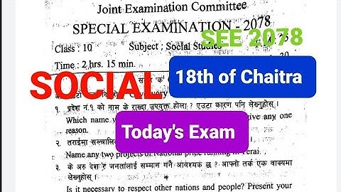 Social Studies..SEE..Today