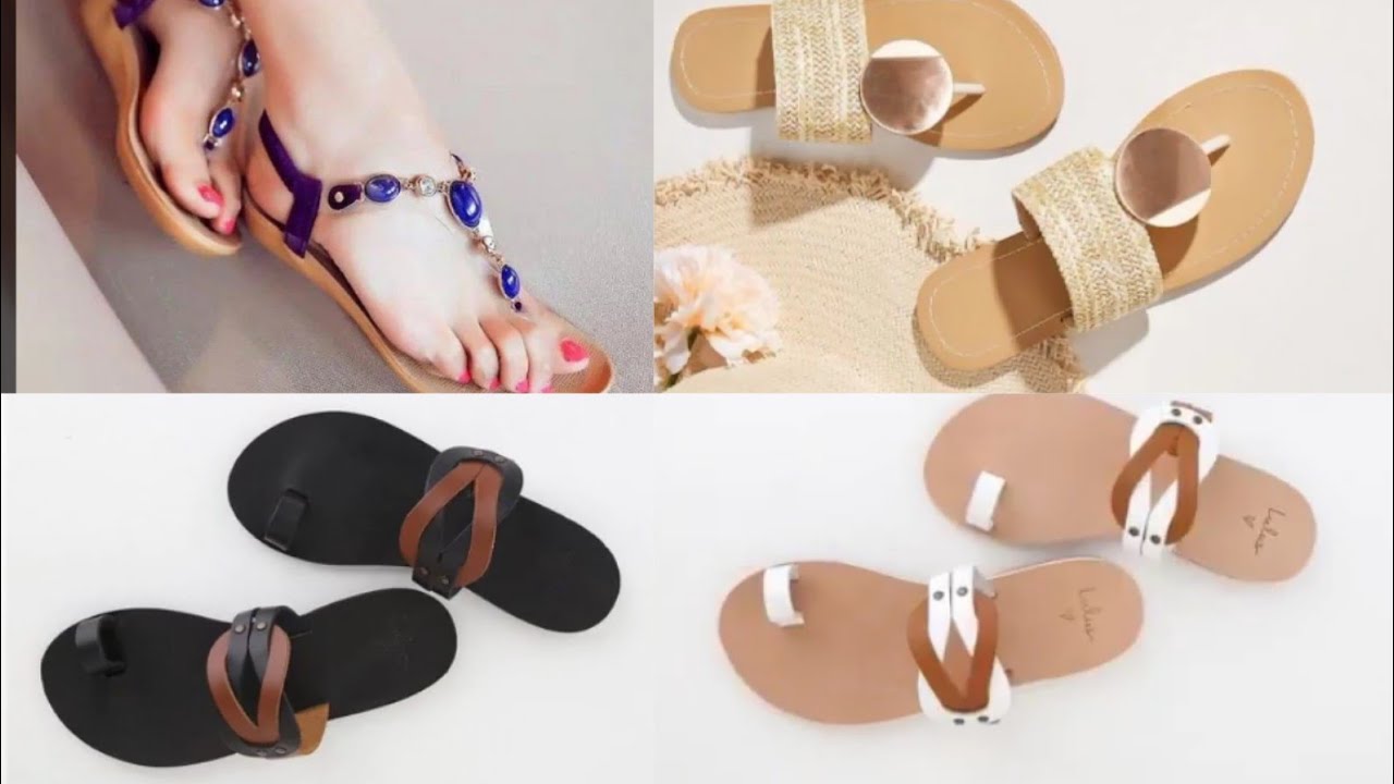 very attrective & graceful formal flat sandals for women / - YouTube