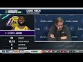Wolves' Finch on Reid stepping up, again; Lack of physicality vs. Lakers