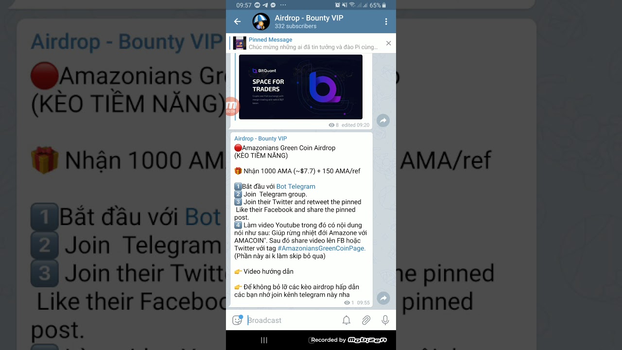 Amazonians Green Coin Airdrop
(KÈO TIỀM NĂNG)
