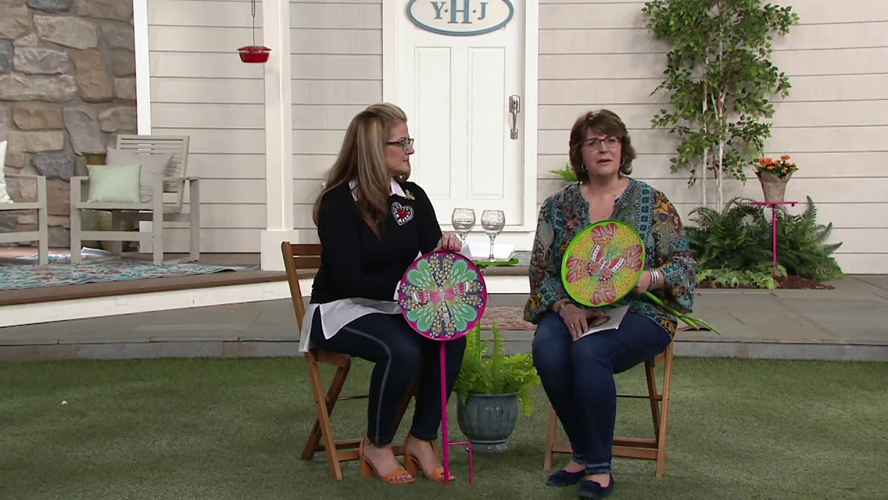 Decorative Garden Stake Table by Evergreen on QVC