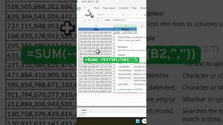 Calculate Sum from CSV in Excel #excel #spreadsheetmagic #excelreels