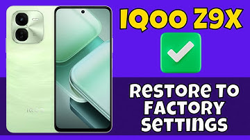 IQOO Z9x Factory Data Reset || Hard Reset || Reset All data || Restore To Factory Settings
