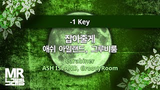 MR노래방ㆍ-1 Key] 잡아줄게 - 애쉬 아일랜드, 그루비룸 ㆍCarabiner - ASH ISLAND, GroovyRoom ㆍMR Karaoke
