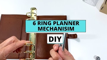 DIY PLANNER MECHANISM | HOW TO ATTACH A 6 RING MECHANISM IN PLANNER | RING PLANNER DIY TUTORIAL