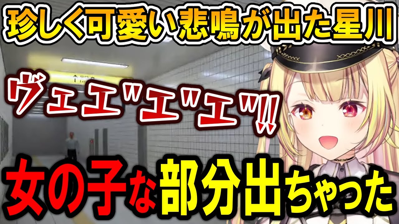 【まとめ】珍しく可愛い悲鳴が出る星川サラ【星川サラ/にじさんじ/切り抜き/8番出口】