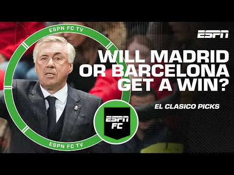 El Clasico Predictions 🔮: Will Real Madrid or Barcelona get the win? | ESPN FC