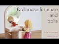 【3才からのごっこ遊びおもちゃ】リュルケ・ドールハウス用家具＋お人形(ヘアヴィック)