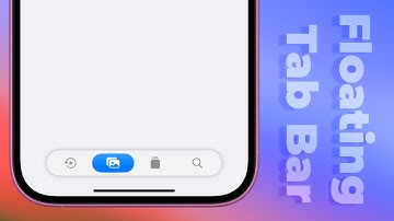 Floating/Bubble Tab bar using SwiftUI | Xcode 16
