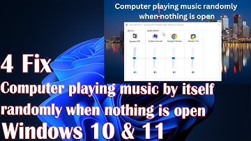 4 Fix "Computer playing music by itself randomly when nothing is open" Windows 10/11