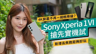 Sony Xperia 1 VI發布搶先試價錢、上市日期全披露4K長屏不再、換來長焦微距更好玩實機試拍#廣東話 產品評測