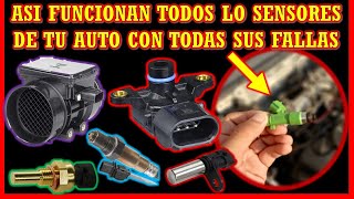 SENSORES AUTOMOTRICES FUNCIONAMIENTOS Y FALLAS - SÍNTOMAS DE FALLO DE SENSOR TPS, MAP, MAF CKP, CMP