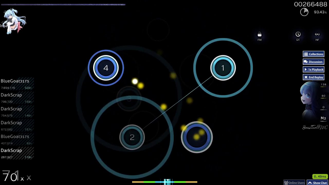 DarkScrap Playing a 6 Star +DT (rare footage)