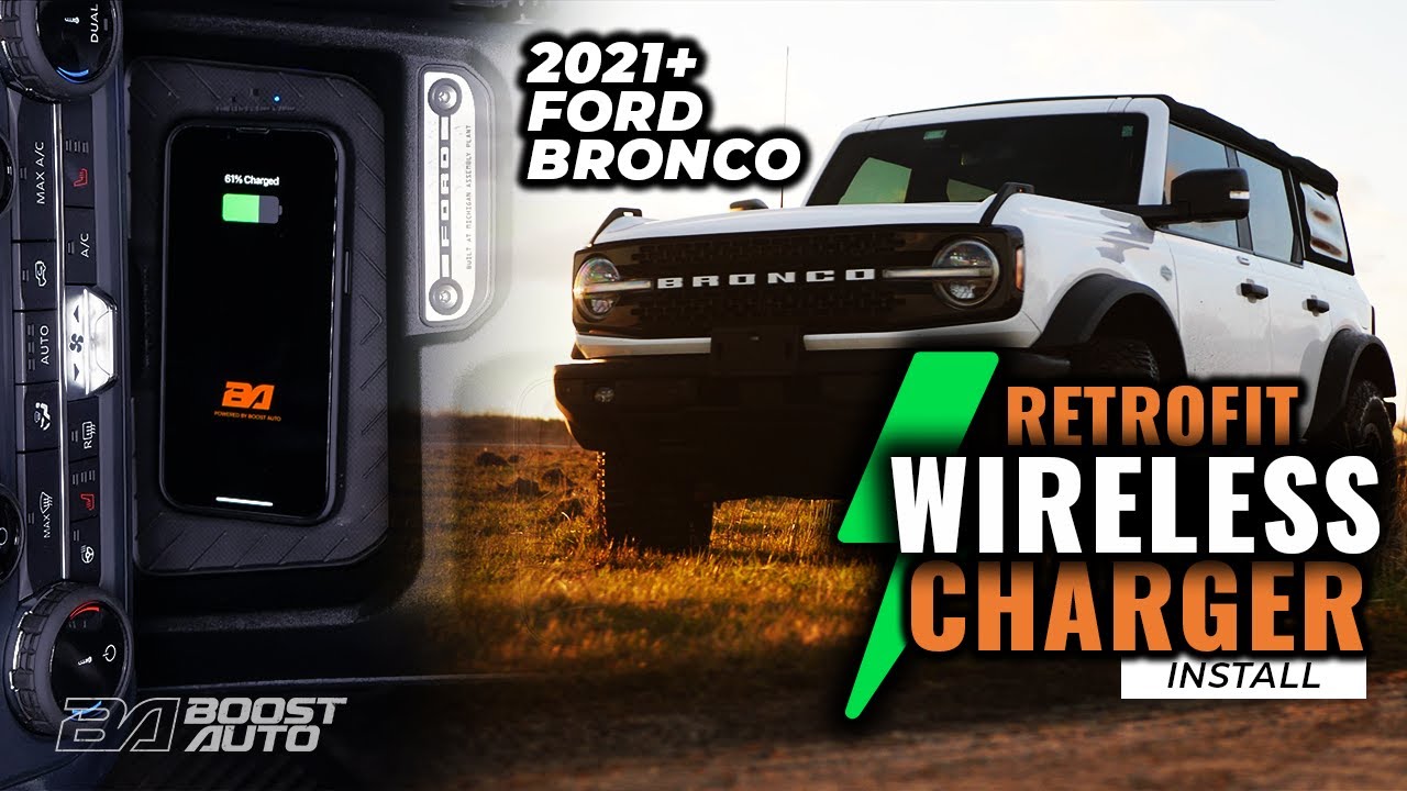 2021+ Ford Bronco Wireless Charging How to Install Retrofit Wireless