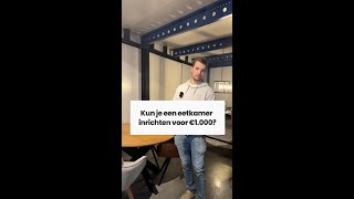 Kun je een eetkamer inrichten voor €1.000? 👀