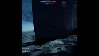 【BF1】巨大戦艦が鉄の棒で炎上してしまう…  #shorts screenshot 1