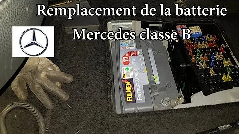 Où se situe la batterie Mercedes Classe A ?