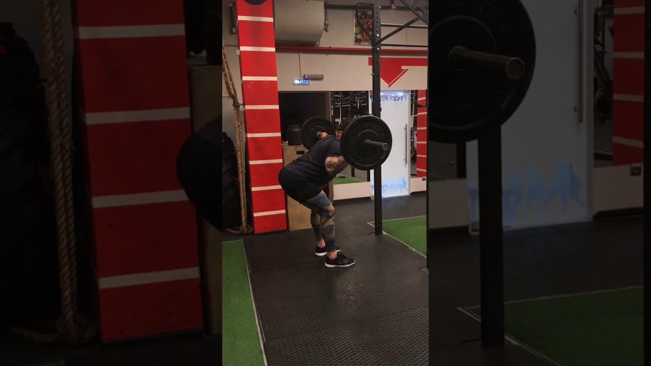 Наклоны с штангой на плечах или доброе утро