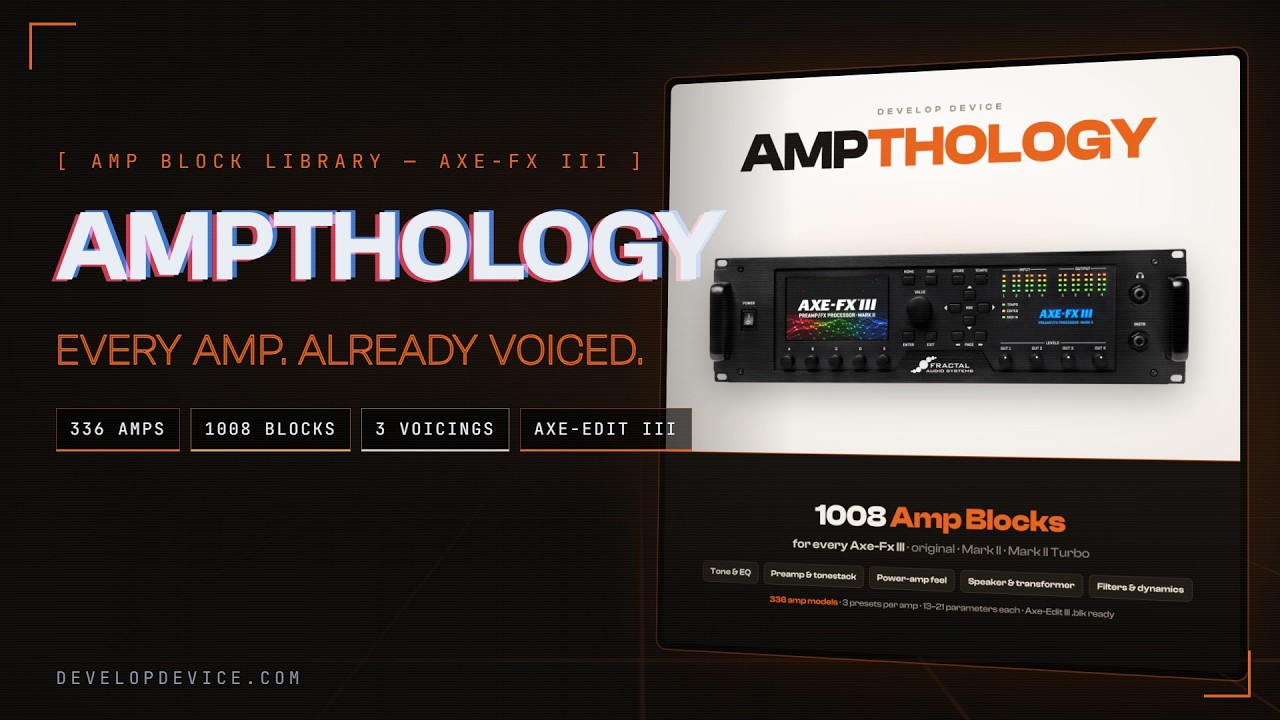 AMPTHOLOGY: Amp Block Library for Fractal Axe-Fx III