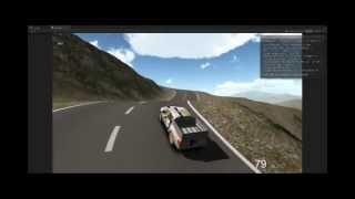 Unity car physics test with fake HDR