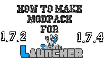 How To Make A Technic Modpack + Server 1.7.2 / 1.8