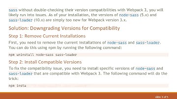 How to Fix the Cannot Add Sass to Vue Project in Webpack 3 Error